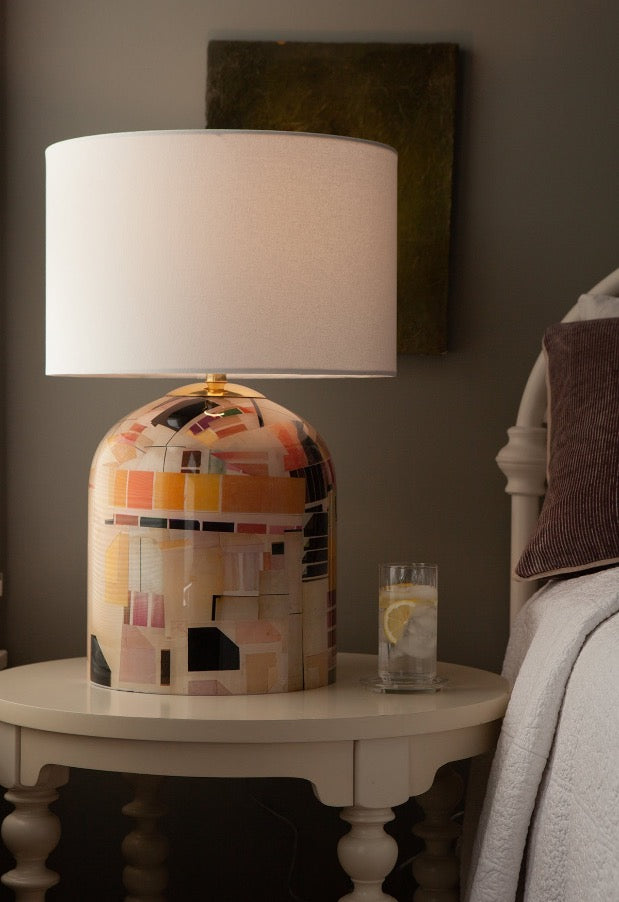 Silk & Ribbons Decoupage Lamp