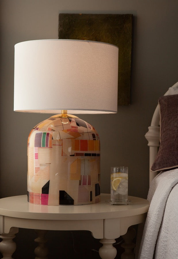 Silk & Ribbons Decoupage Lamp