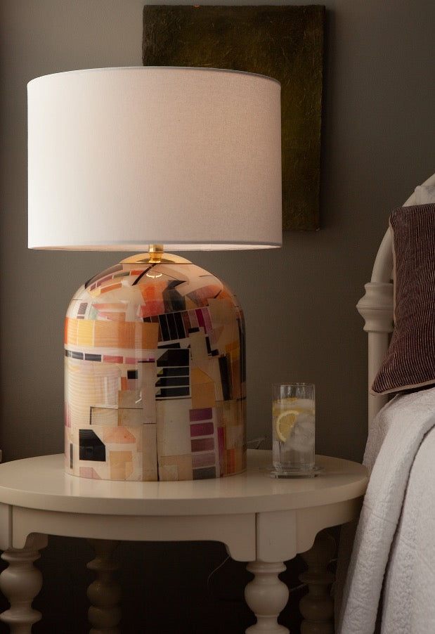 Silk & Ribbons Decoupage Lamp