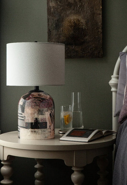 Unintentionally Combined Decoupage Lamp
