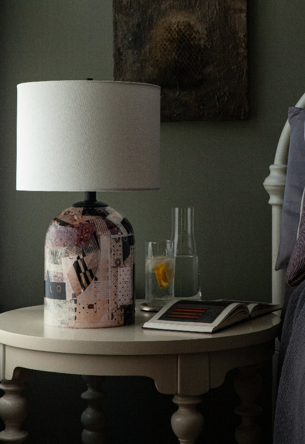 Unintentionally Combined Decoupage Lamp