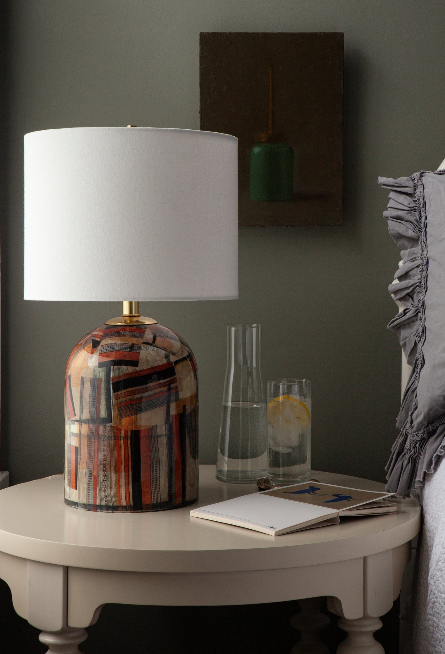 Carbon Copy Decoupage Lamp (Copy)