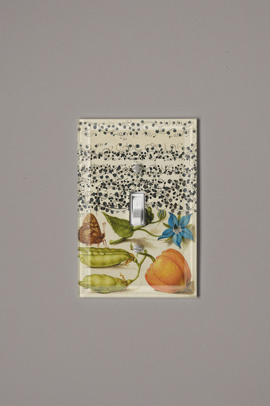 Pea and Lantern Switch Plate