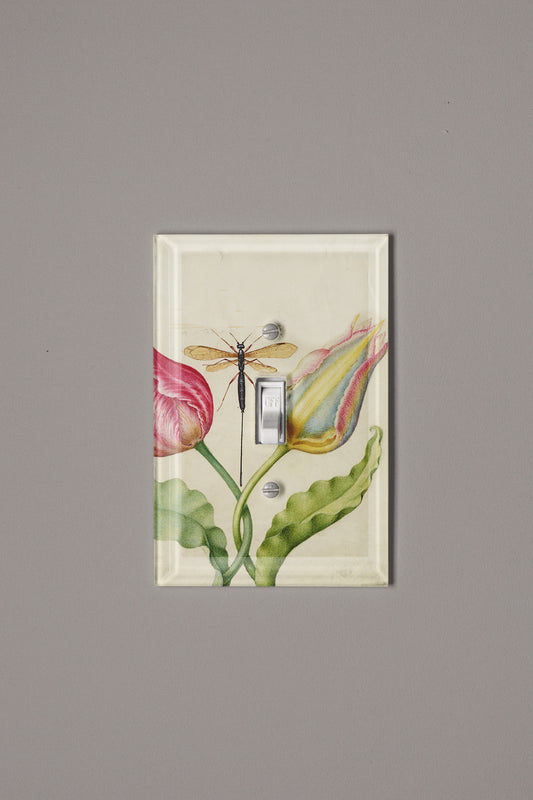 Tulips & Fly Switch Plate Cover