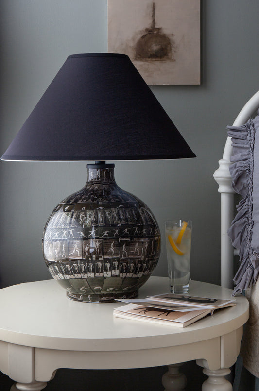 Locomotion Decoupage Lamp
