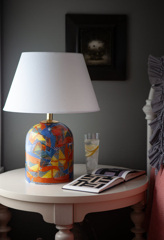 Top Tomato Dance Decoupage Lamp
