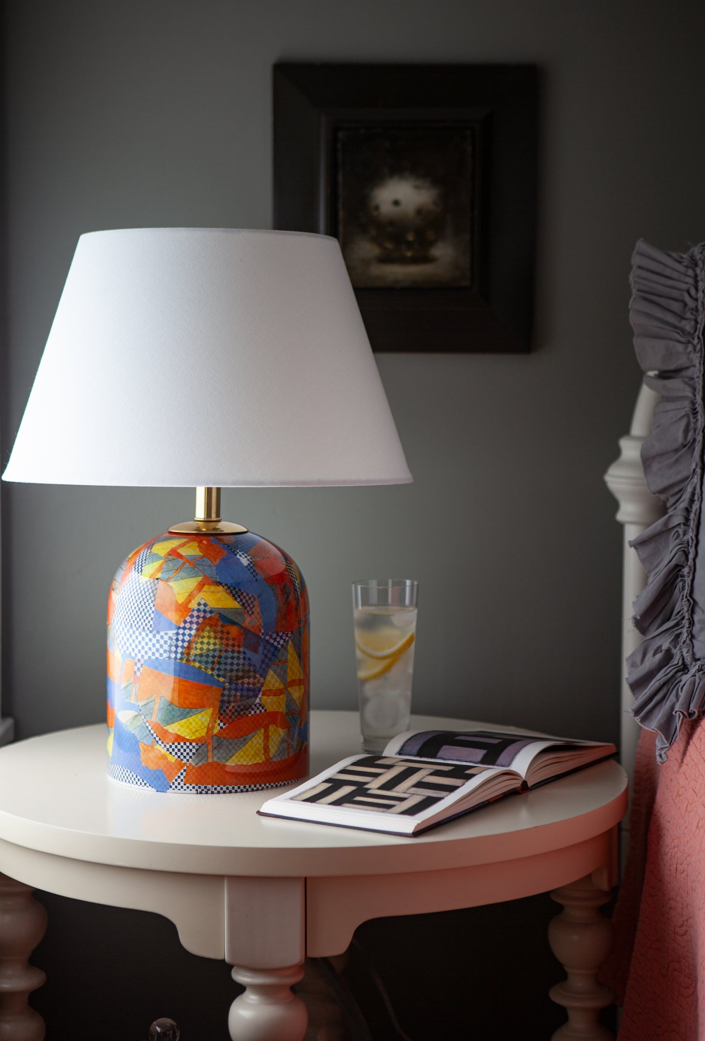 Top Tomato Dance Decoupage Lamp