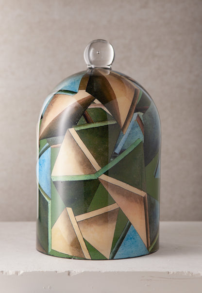 Geometry Decoupage Bell Jar