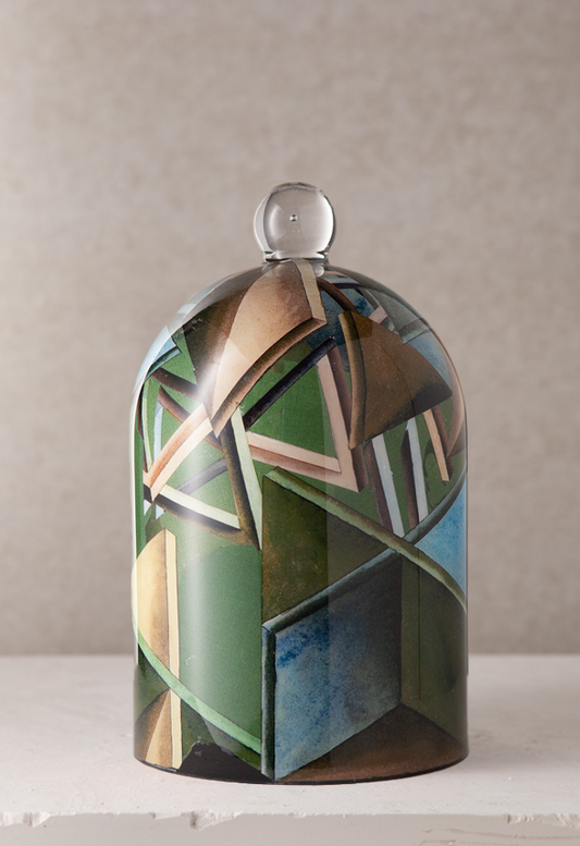 Geometry Decoupage Bell Jar