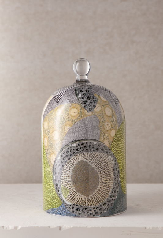 Heather Decoupage Bell Jar