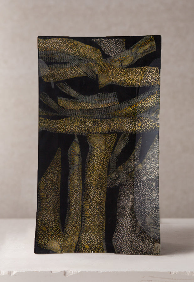 Snakeskin Decoupage Plate
