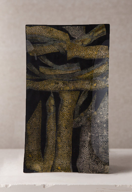 Snakeskin Decoupage Plate